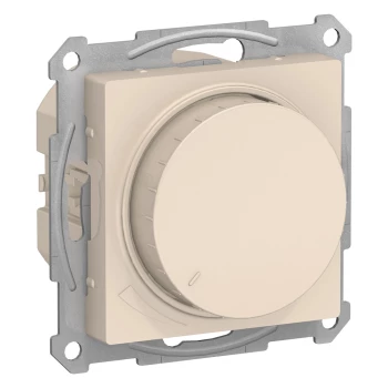 Диммер поворотно-нажимной, 630Вт LED универсальный, Бежевый, серия Atlas Design, Schneider Electric