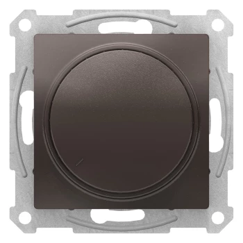 Диммер поворотно-нажимной, 630Вт LED универсальный, Мокко, серия Atlas Design, Schneider Electric